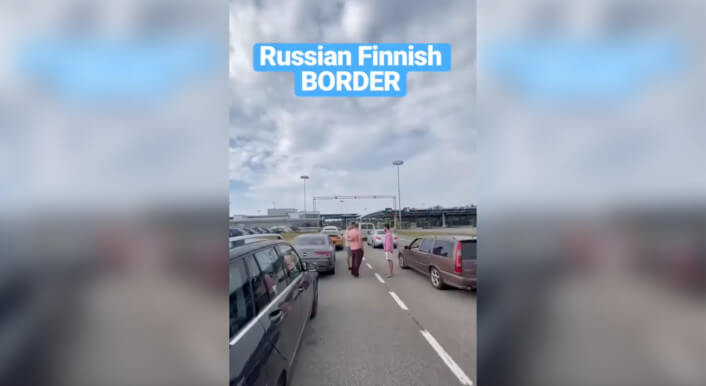 Ein Video vom 29. August an der Grenze zwischen Russland und Finnland wird in Sozialen Netzwerken aus dem Kontext gerissen