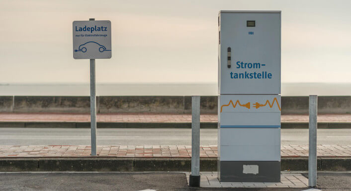 Volkswagen Stromtankstelle