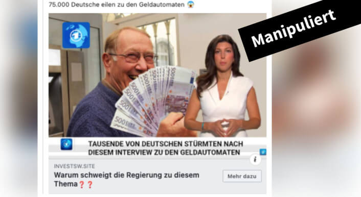 Bei diesem angeblichen Nachrichtenbeitrag der Tagesschau handelt es sich um eine Fälschung