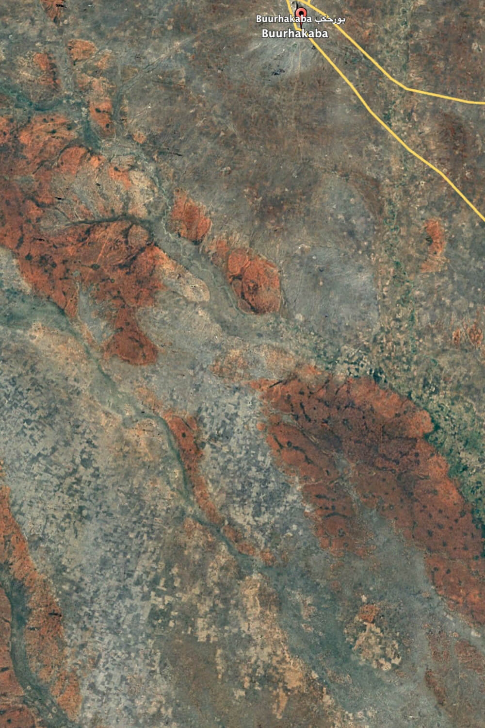 Satellitenbild Buurhakaba 2006