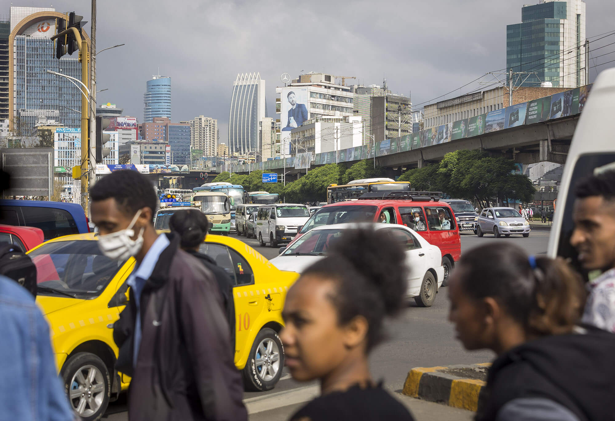 Straßenszene in Addis Abeba