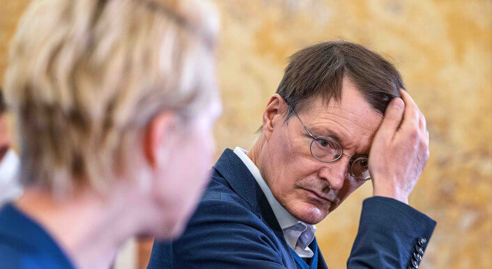 Eine Aussage von Karl Lauterbach bei einer Pressekonferenz mit Manuela Schwesig am 17. Januar 2022 verbreitet sich ohne Kontext in Sozialen Netzwerken