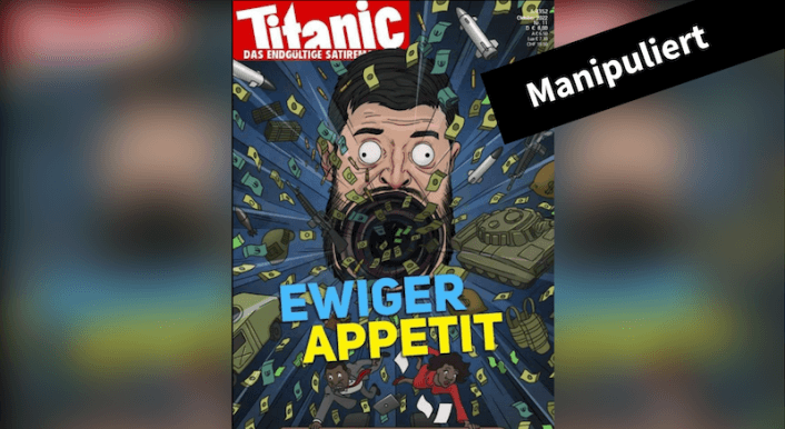 Titanic Magazin Hatte Keine Selenskyj Karikatur Auf Dem Titelblatt