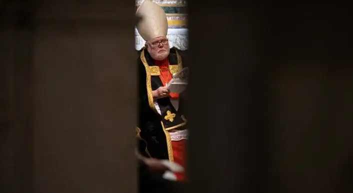 Kardinal Reinhard Marx, Erzbischof von München und Freising bei der Trauermesse für den emeritierten Papst Benedikt XVI. in der Kirche Santa Maria dell Anima. Foto: Sven Hoppe / picture alliance/dpa