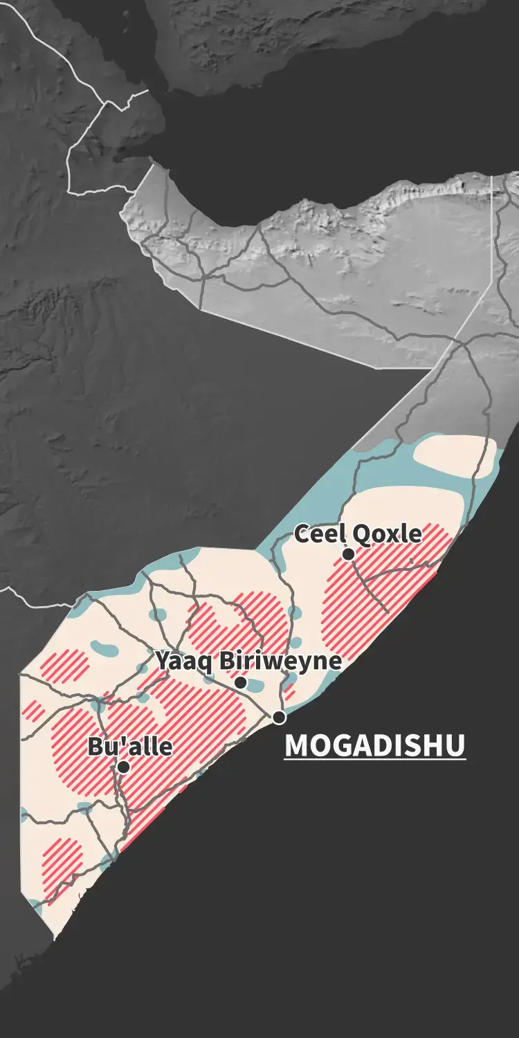 Karte Somalia