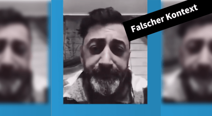 Screenshot des Videos, das angeblich den Schauspieler Kida Khodr Ramadan zeigen soll