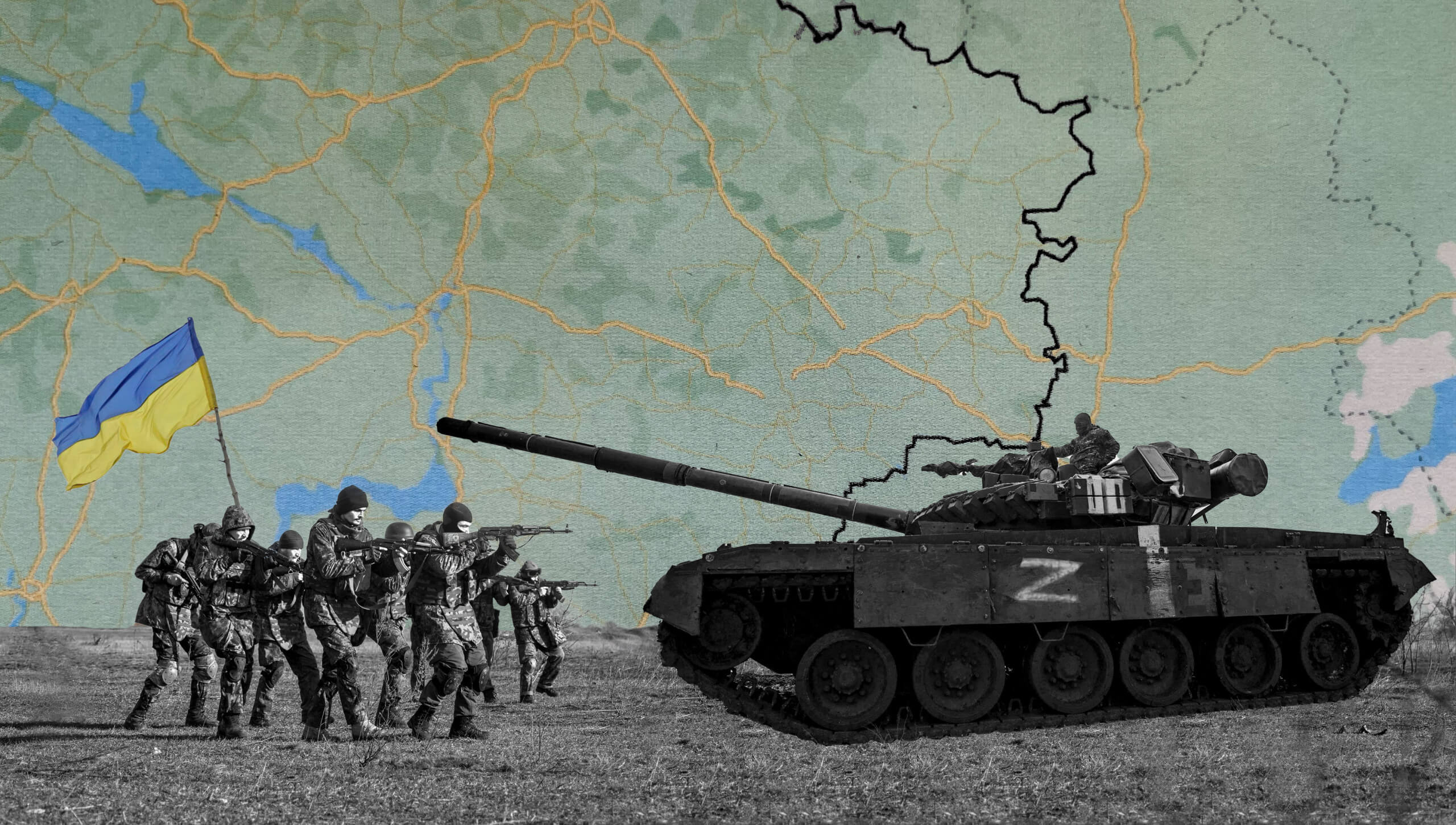 Collage Ukraine-Krieg