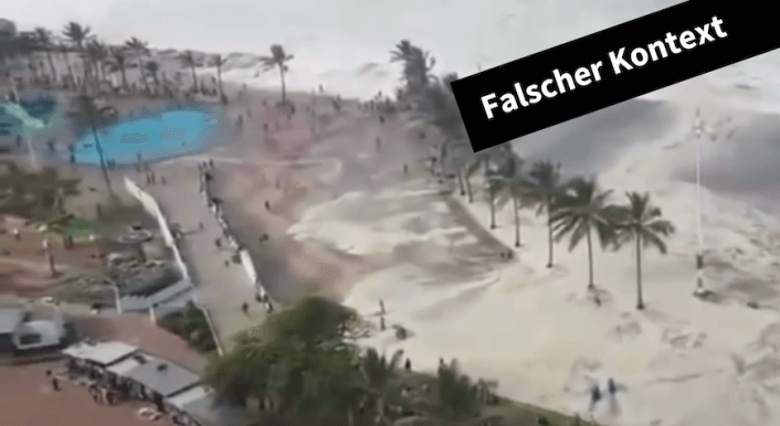 Screenshot aus dem Video mit dem angeblichen Tsunami in der Türkei