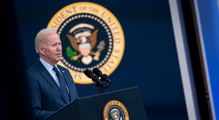 Joe Biden bei einer Pressekonferenz am 16. Febraur.