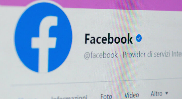 Screenshot der verifizierten Facebook-Seite