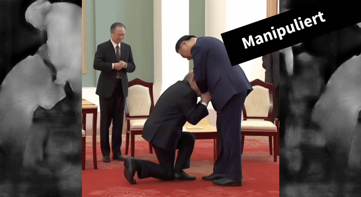 KI-generiertes Foto von Putin und Xi Jinping