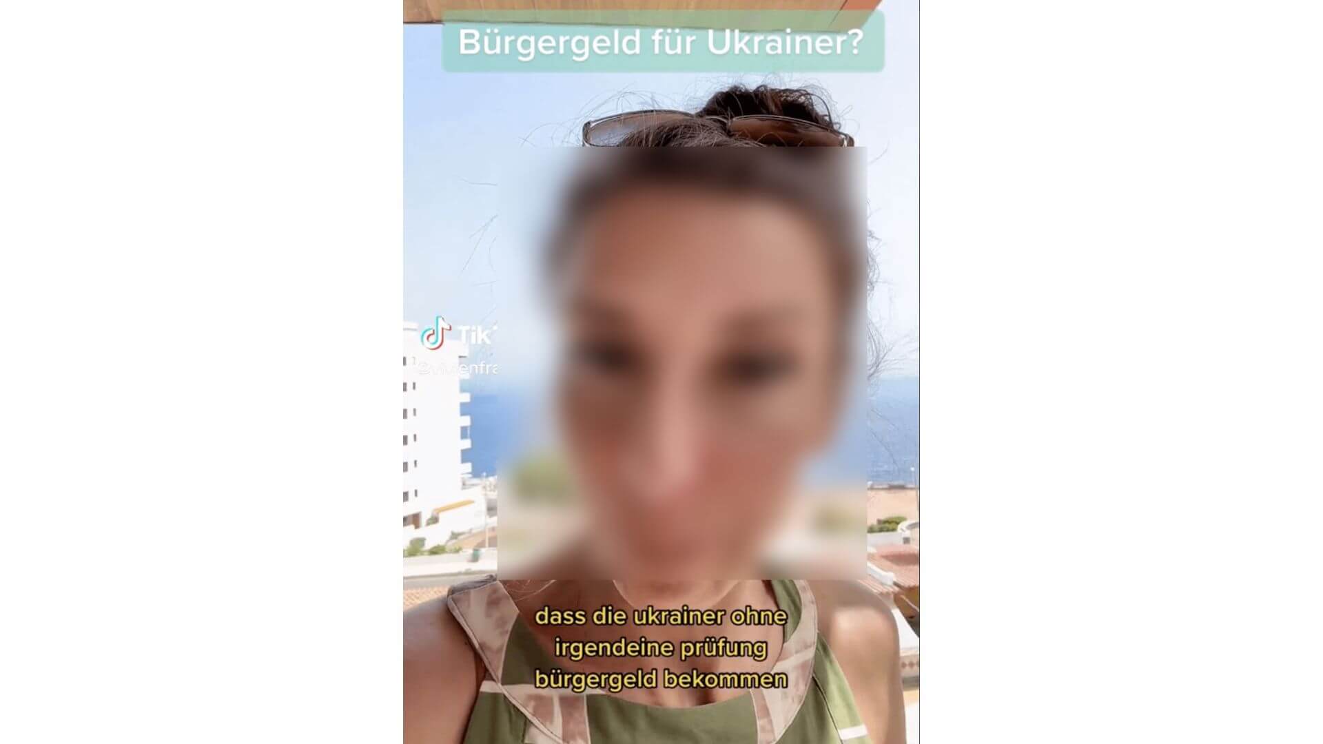 Die Tiktokerin „Vivienfragt“ verbreitet irreführende Informationen über Ukrainerinnen und Ukrainer