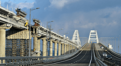 Eine Aufnahme der Krim-Brücke.