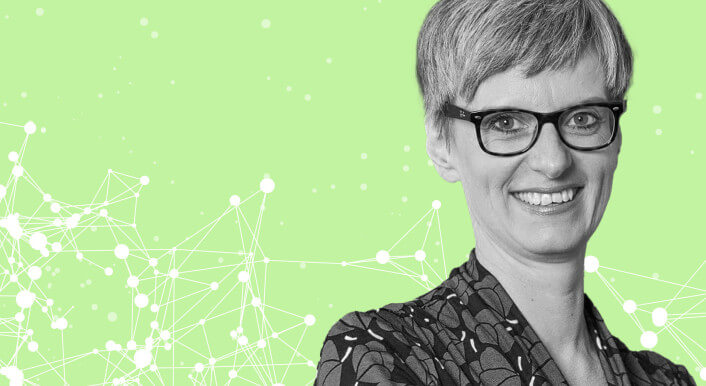 Portraitfoto der Nachhaltigkeitsexpertin und Bankerin Silke Stremlau