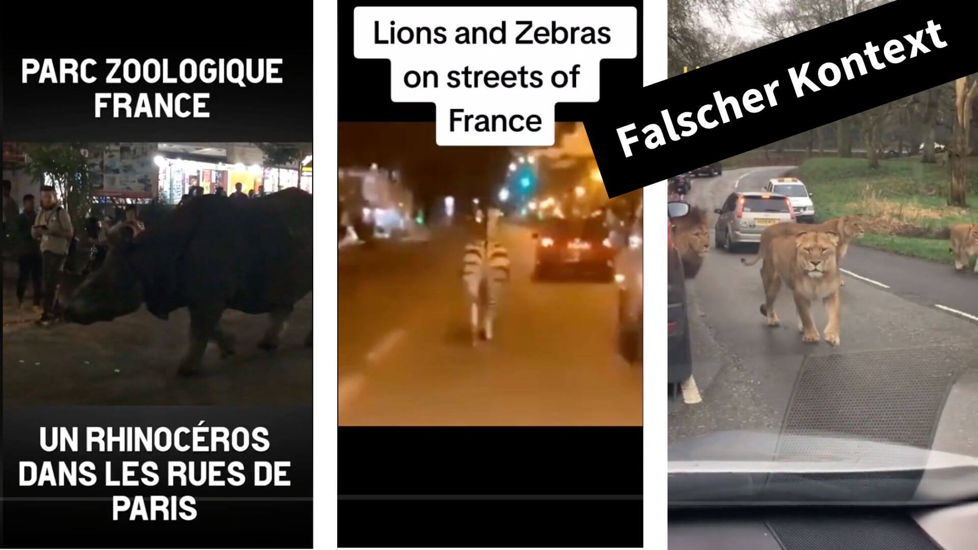 Diese Tiktok-Videos stehen nicht in Zusammenhang mit den Ausschreitungen in Frankreich.