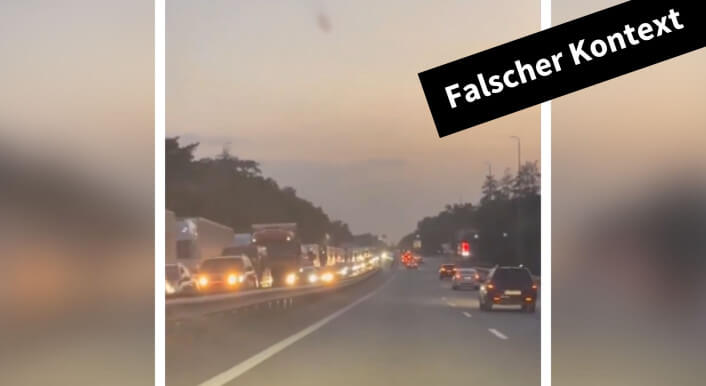 Dieses Video verbreitet sich in Sozialen Netzwerken in einem falschen Kontext.