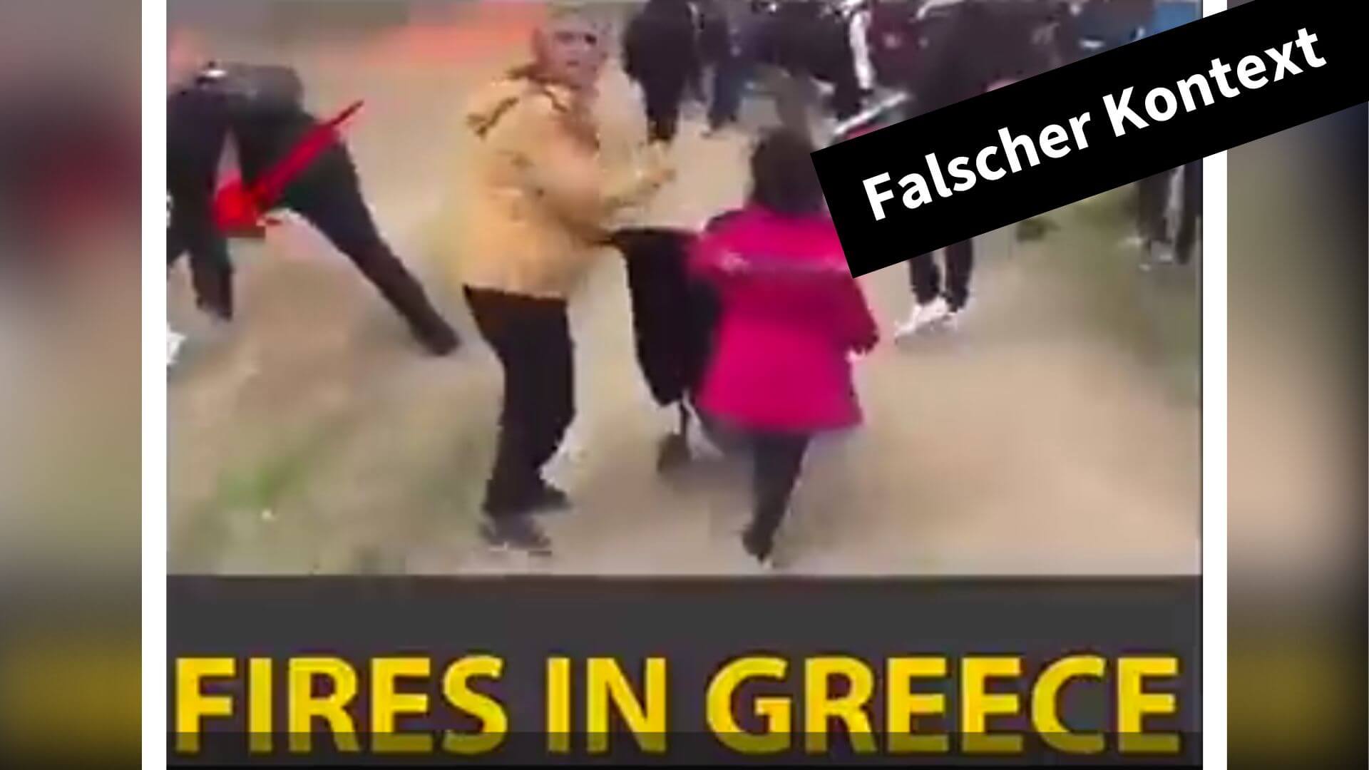 Dieses Video zu Geflüchteten in Griechenland verbreitet sich in falschem Kontext.