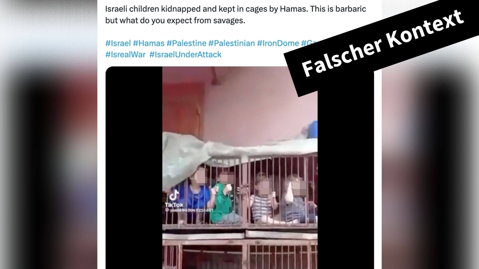 Dieses Video kursierte schon vor den Terrorangriffen der Hamas auf Israel im Netz.