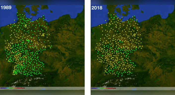 Wetterkarten des Deutschen Wetterdiensts.