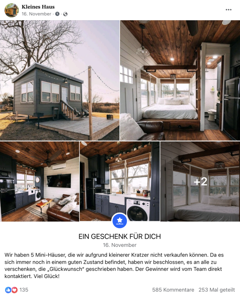 Tiny House Gewinnspiel 2023