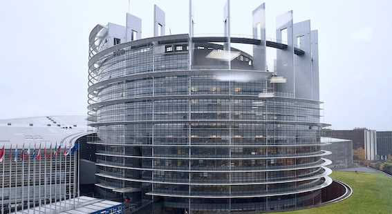 Eine Aufnahme des Gebäudes des Europäischen Parlaments in Straßburg.