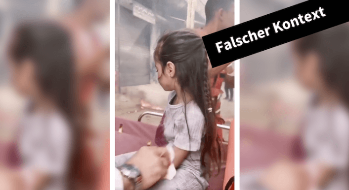 Screenshot aus dem Video, ein Kind sitzt auf einer Krankenbahre