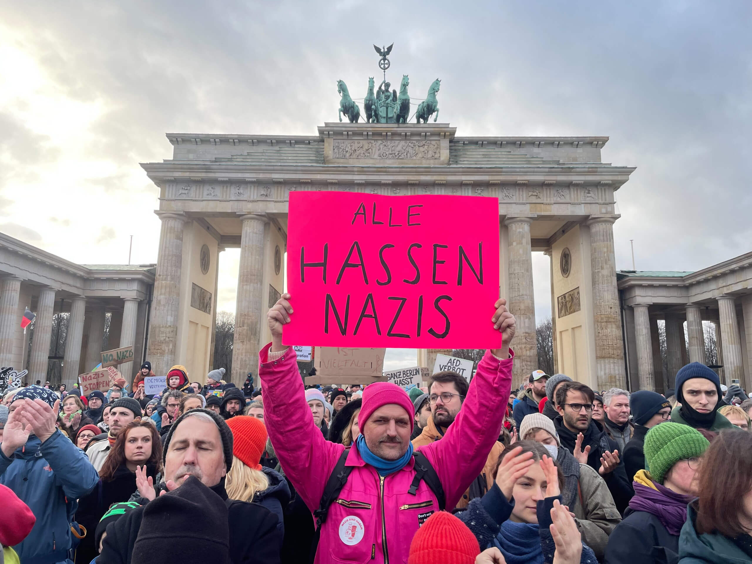 Laut Veranstaltern sollen 25.000 Teilnehmende an der Demo in Berlin teilnehmen. Quelle: Elena Kolb/CORRECTIV.