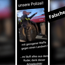 Auf Tiktok wird ein Vorfall aus den Niederlanden im Jahr 2022 als Vorfall in Deutschland ausgegeben
