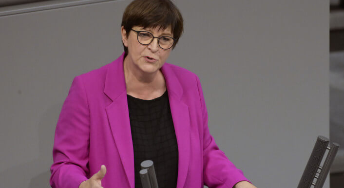 Saskia Esken im Bundestag