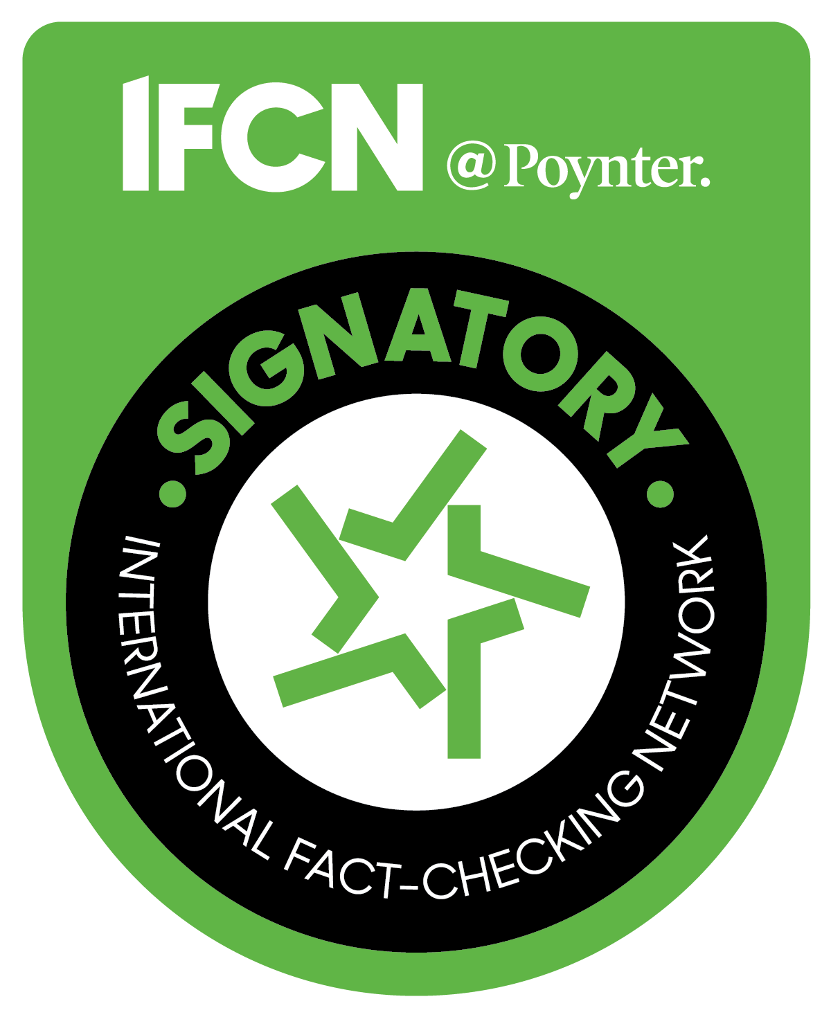 Verified Member badge of IFCN (International Fact-Checking Network)