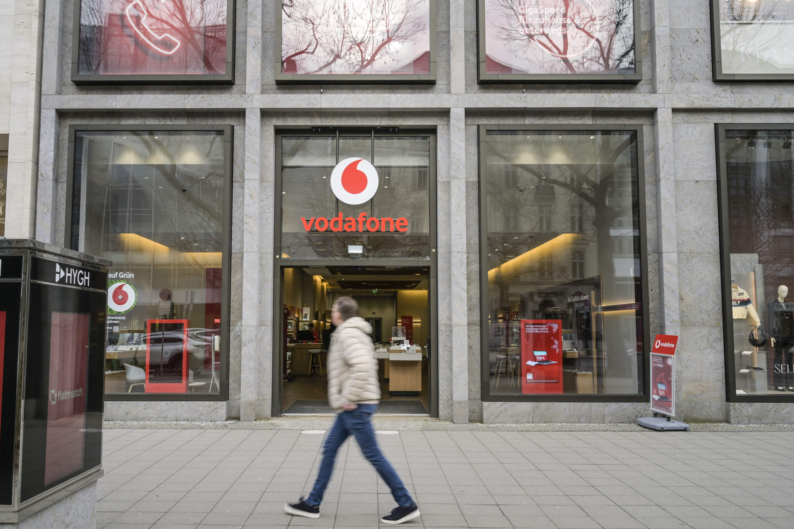 Vodafone-Shop in Berlin. Foto: picture alliance / Schoening