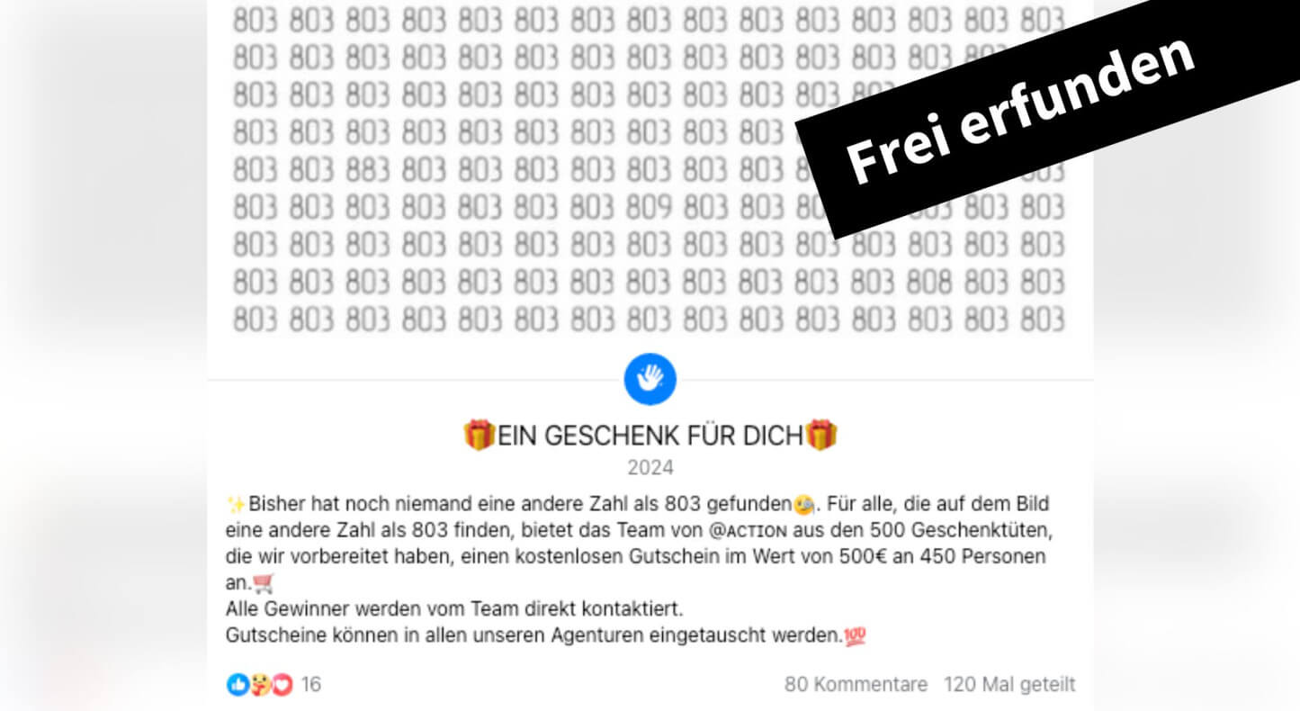 Erneut gefälschtes Action-Gewinnspiel auf Facebook im Umlauf