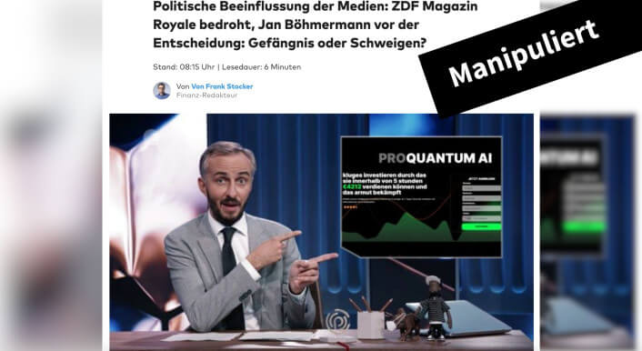 Dieser Artikel über Jan Böhmermann wirkt wie ein Bericht der Welt, doch er ist gefälscht