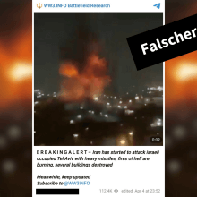 Symbolbild zeigt eine Explosion im Video inmitten von Häusern in der Nacht
