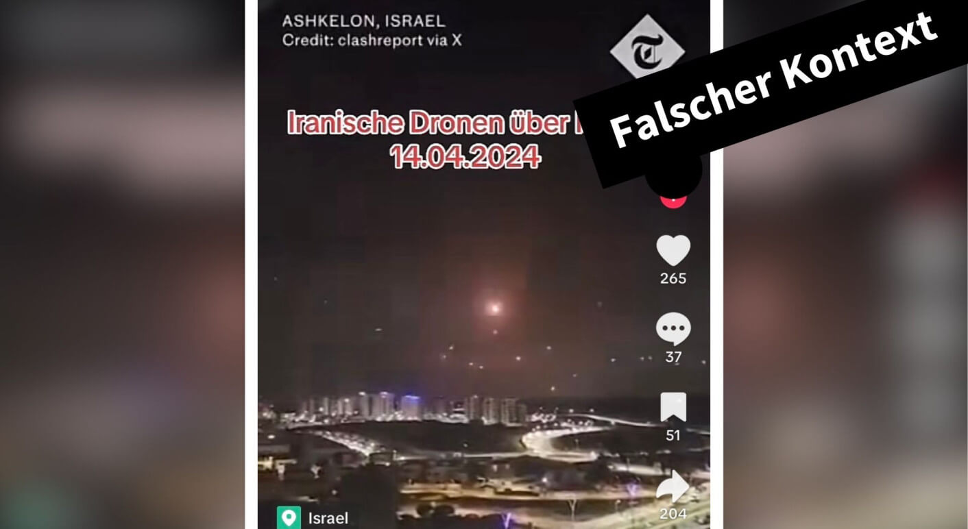 video-iron-dome-israel-iran-falscher-kontext-oktober-2023-hamas-angriff-telegraph