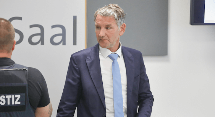 Björn Höcke bei einem Gerichtstermin.