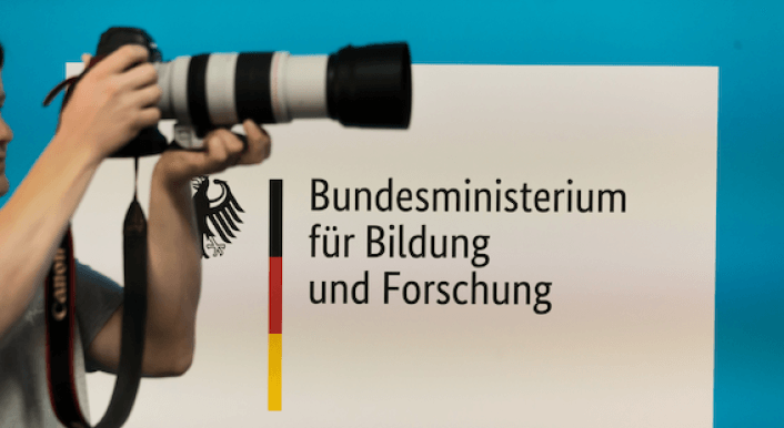 Foto des Logos des Bundesministeriums für Bildung und Forschung.