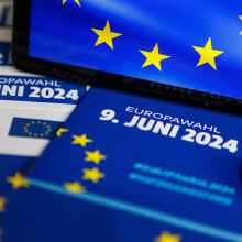 CORRECTIV.Faktencheck klärt mit Faktenchecks zu Falschbehauptungen rund um die Europawahlen auf (Symbolbild: Andreas Franke / Picture Alliance)