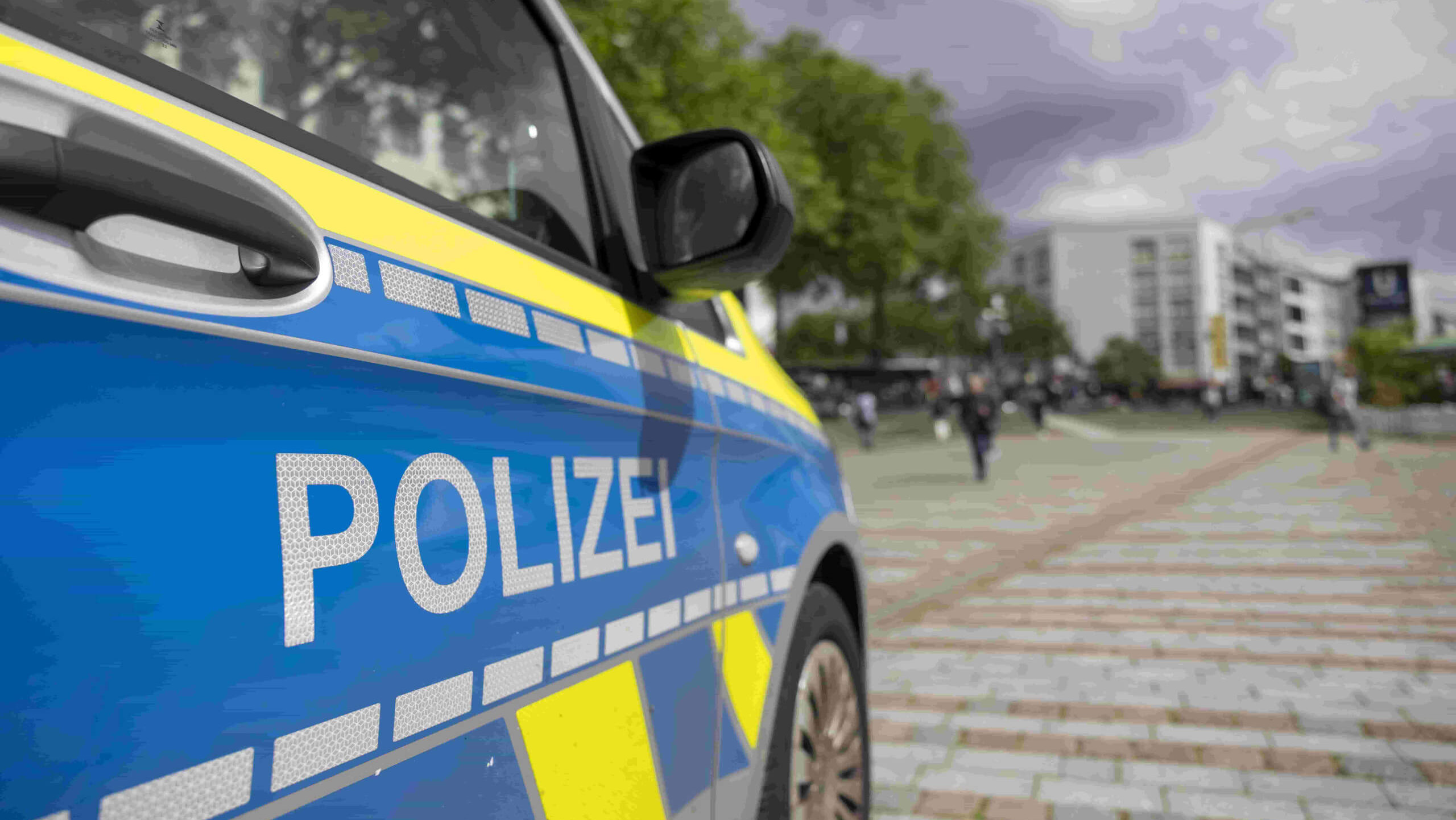Polizeiauto in Köln.