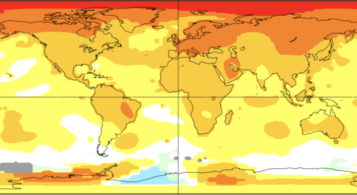 Klimawandel: Karte der Nasa zur globalen Erwärmung