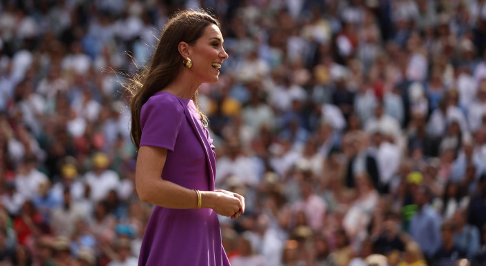 Prinzessin Kate beim Wimbledon-Finale in London am 14. Juli 2024