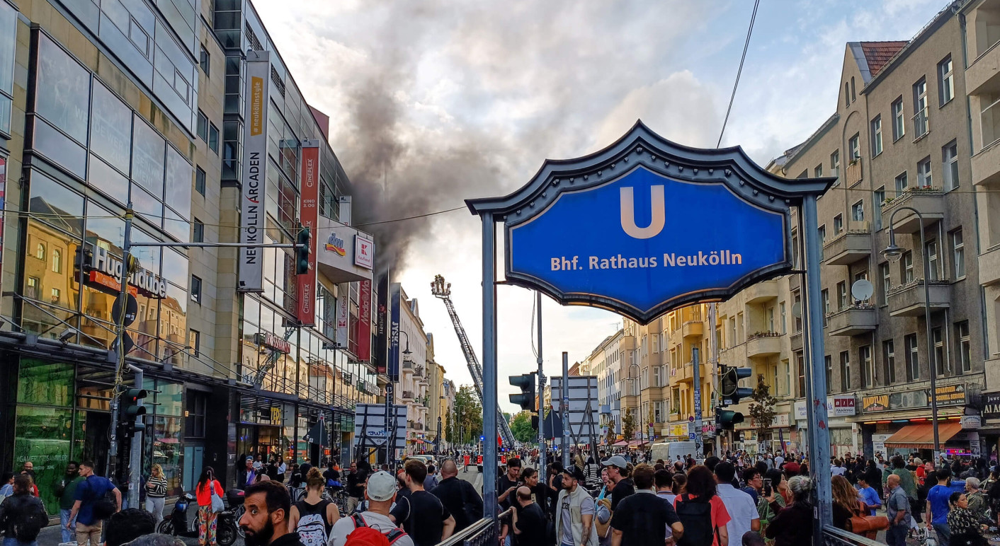 Feuer in Neukoelln Arcaden