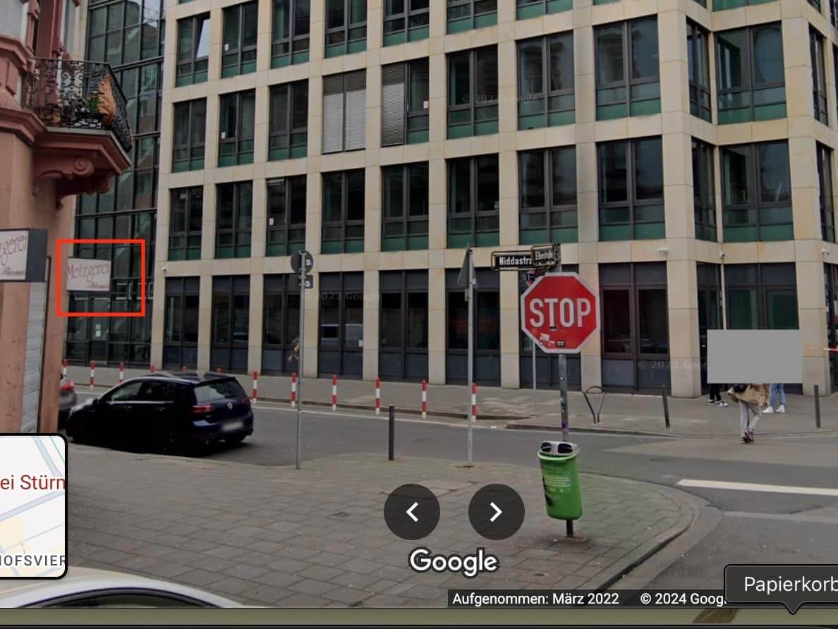 google streetview standort des Überfalls