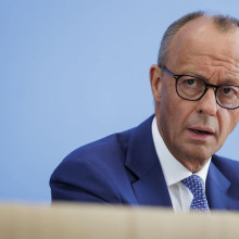 Friedrich Merz bei der Bundespressekonferenz