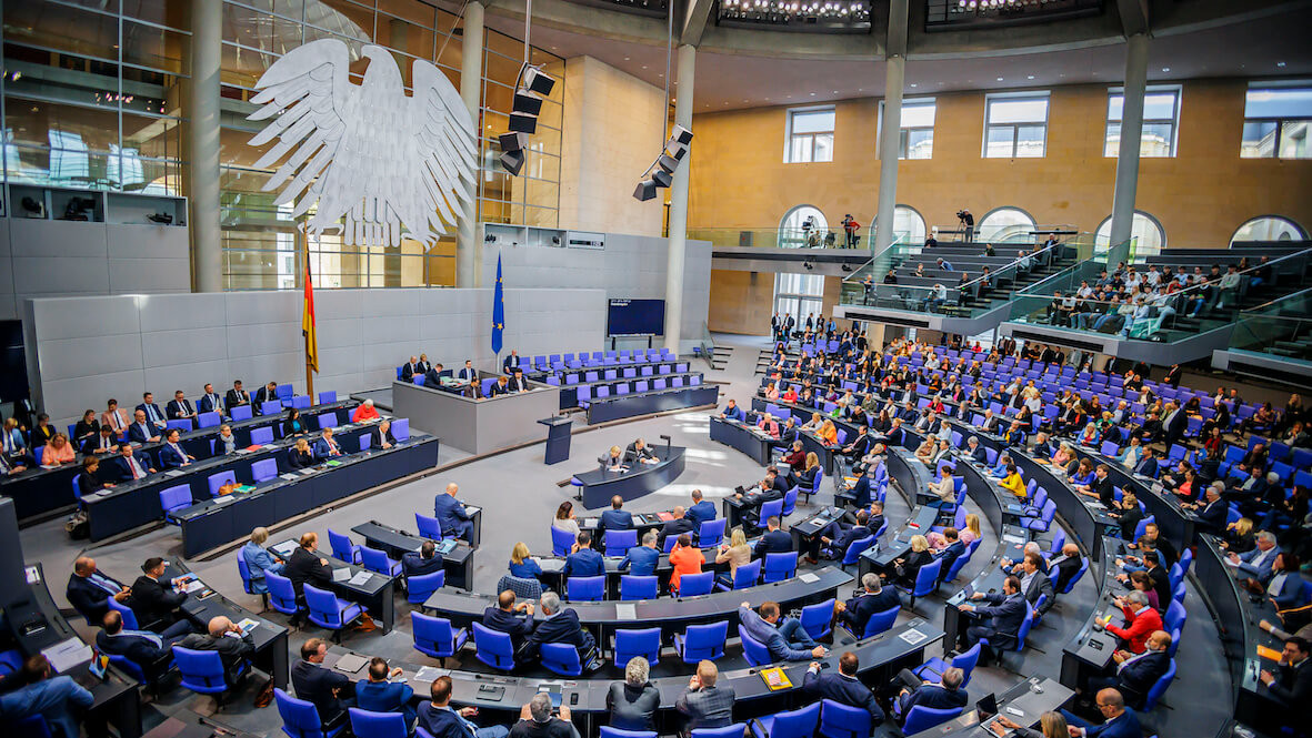 Plenum des Deutschen Bundestages am 18. Oktober 2024