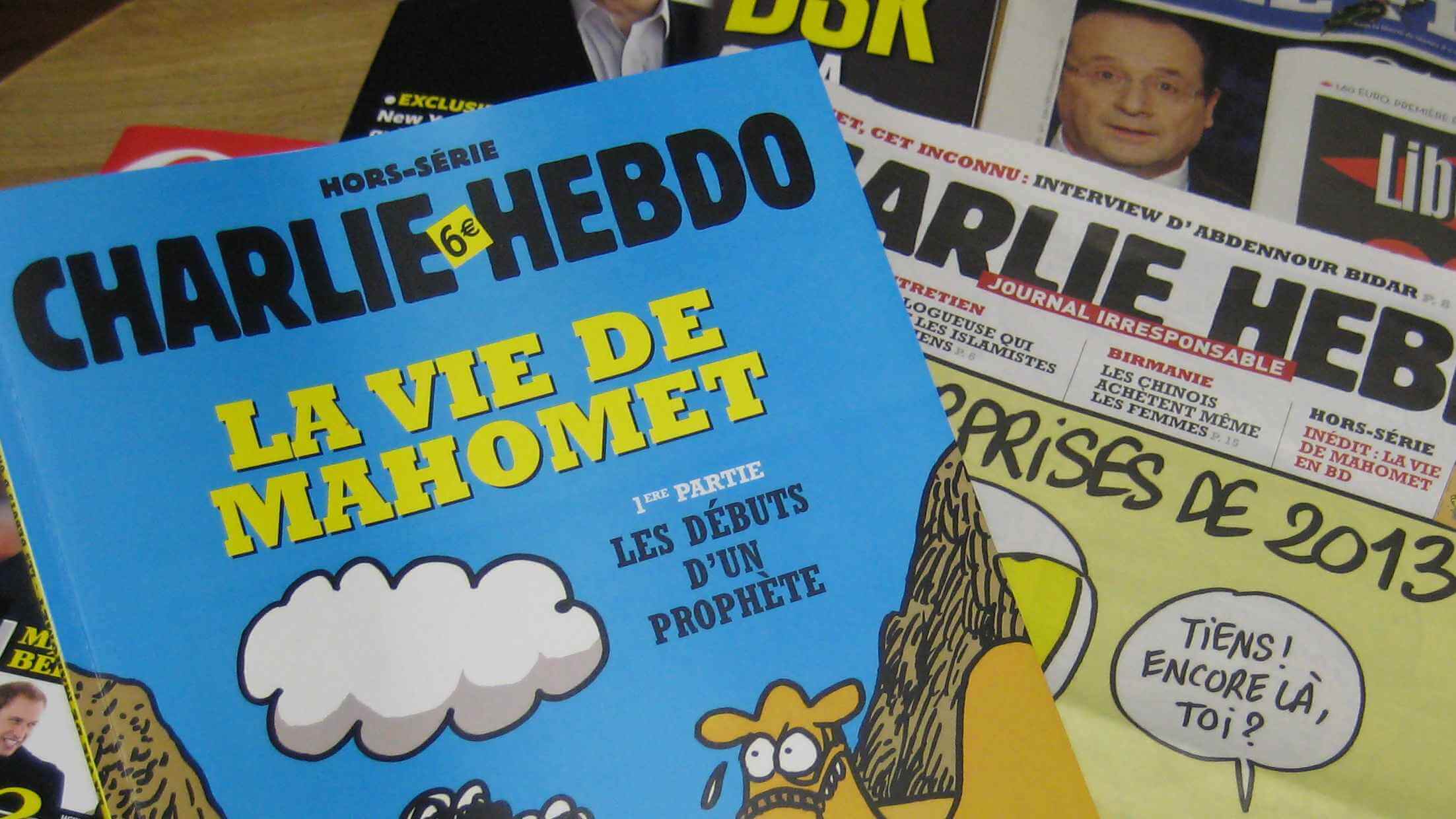 Im Netz kursieren immer wieder gefälschte Titelseiten des Satiremagazins Charlie Hebdo