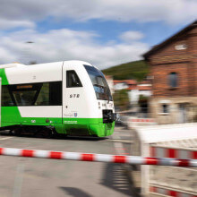 Ein Zug der Süd-Thüringen-Bahn.