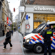 Foto eines Polizeiautos in Amsterdam.