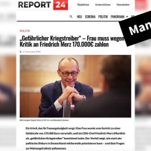 Das Foto dieses Artikels über CDU-Spitzenkandidat Friedrich Merz ist eine Fälschung (Quelle: Facebook; Collage: CORRECTIV.Faktencheck)