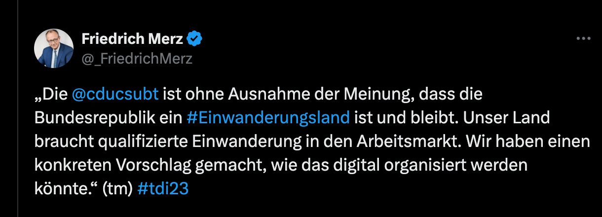 Screenshot X Friedrich Merz